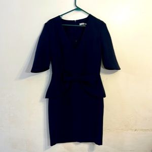 Marmuri women dark blue bow peplum dress sz 8